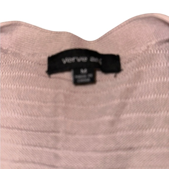 Verve Ami plummish Cardigan with Fringe Accents - Picture 4 of 6